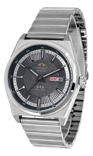 Relógio Orient F49ss007 G1sx Masculino Prateado Cinza Cor Do Fundo Cinza-escuro