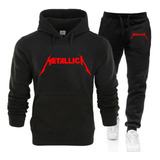 Sudadera Deportiva Conjunto Hombre Metallica Buzo Jogger