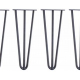 Patas Hairpin Para Muebles  35cm X4 3 Varillas Horneadas