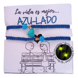 Pulseras Para Pareja De Iman Azulado Amistad  Amor