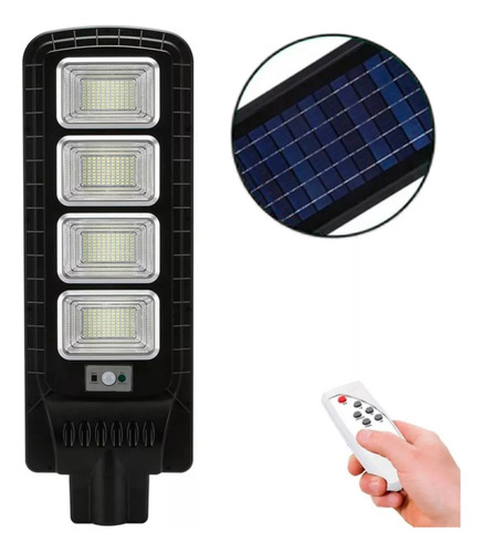 Lampara Led Solar Alumbrado Publico 300w Control Y Soporte