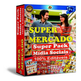 Pack Artes Supermercado Cartaz/panfleto/encarte Em Psd 
