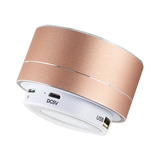 Mini Parlante Bluetooth Aluminio Colores Luz Led Lector Sd