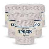 Barbante Euroroma Spesso Cru 48 Fios 1kg 6 Unidades 127m