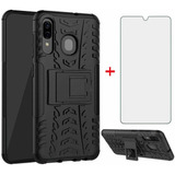 Funda Con Protector De Pantalla,vidrio Templado A30s...negra