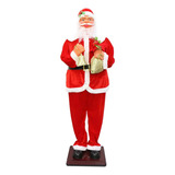 Papai Noel Com Musica Natal E Movimentos 1.80 Metros  Decora Cor Vermelho 110v/220v