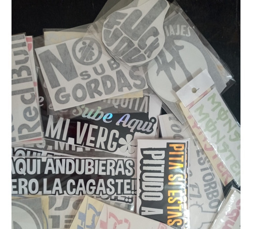 X30 Calcomanias Stickers Para Auto Mayoreo Frases Groseras