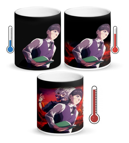 Mug Fusión Mágico 3d Personalizado Anime Tokyo Ghoul Vaso