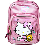 Mochila  De Hello Kitty Original Sanrio Gran Tamaño Escolar