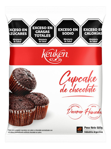 Premezcla Para Cupcakes De Chocolate Mix Keuken 500 Grs