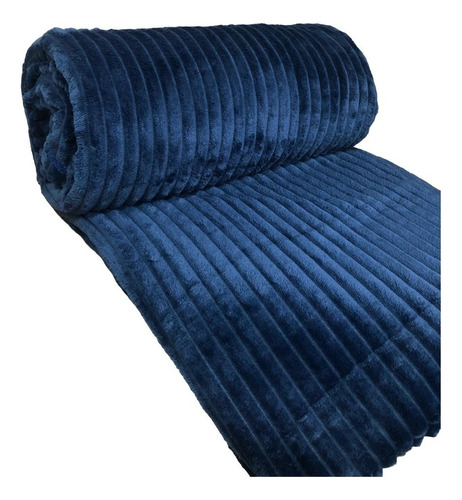 Cobertor Manta Queen Canelada Aveludada Soft 2,40 X 2,20