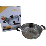 Olla Wok De Acero Inoxidable 26 Cm