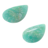 Gema Preciosa Natural Amazonita Cabochão Gota 17 Ct J3287