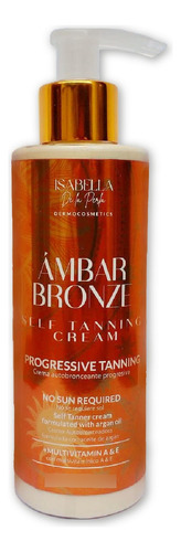 Crema Bronceadora Ambar + Protección Uv + Aceie De Argan