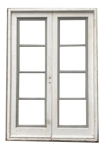 Puerta Balcón De Madera Antigua Cedro Cod.10917 Chapasusadas