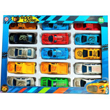 Kit 15 Carrinhos Coloridos Coleção Carros Brinquedo Infantil