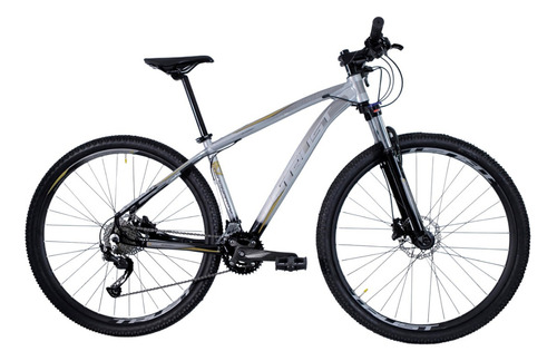 Bicicleta Aro 29 Trust 2x9 Shimano Alivio - Freio Hidraulico Cor Cinza/preto Tamanho Do Quadro 17