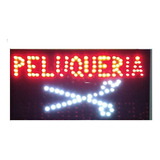 Cartel Led  Peluqueria - Abierto O La Que Quieras