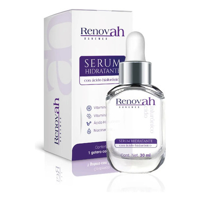 Sérum Renovah Hidratante Ácido Hialurónico Niacinamida Vitamina C y E 30ml | Meses sin interés
