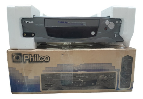 Video Cassete Deck Philco Pvc-4h12n Novíssimo Zero Impecável