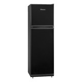 Heladera Con Freezer 360l Vostok Kd-360f Huevera Negra Color Negro