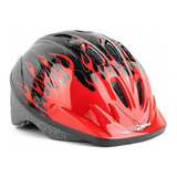 Capacete Pa Bike Infantil Fogo Chamas Kidzamo C/ Regulagem M