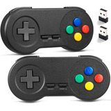 2 Unidades Controlador De Estilo Snes Usb Inalámbrico ...