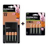 Kit Duracell Cargador Con 4 Pilas Aa + 4 Pilas Aa