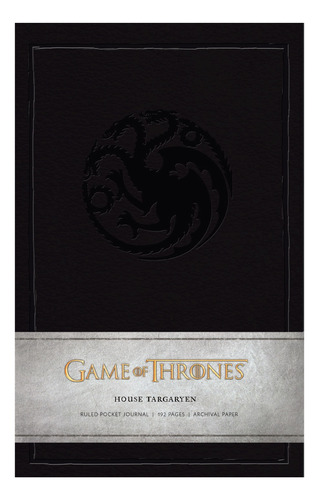 Game Of Thrones House Targaryen Libreta Lujo T.dura Bolsillo