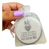 10 Lembrancinha Dias Das Maes Vela Perfumada Latinha Organza