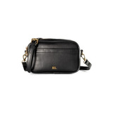 Cartera Bandolera Doble Maggie Simil Cuero Negra De Xl