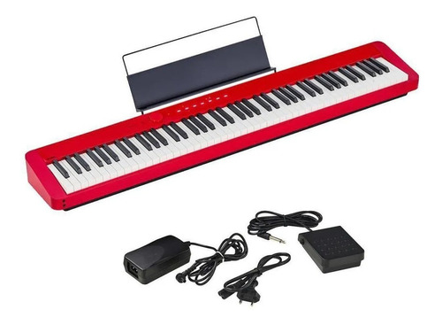 Piano Digital Casio Privia Px-s1100 Vermelho 88 Teclas Bt