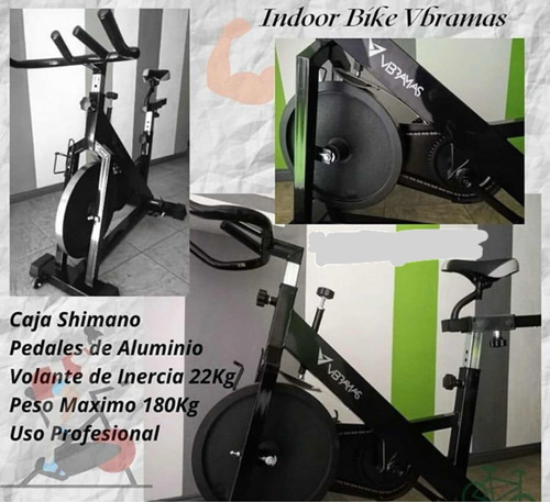 Bici Spinning Volante Inercia 22kg Caja Shimano Profesional