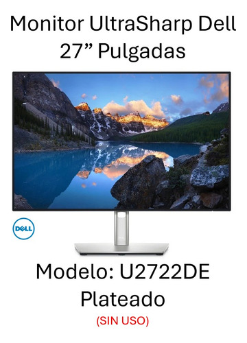Monitor Dell Ultrasharp Plateado U2722de  27  Pulgadas 