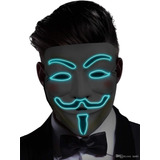 Mascara Led Venganza. Anonymous. Guy Fawkes. Vendetta.haker