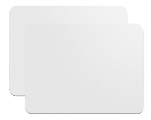 Set De 2 Mouse Pads / Alfombrilla Gamer Ergonomicos Para Ratón Láser O Óptico Color Blanco