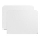 Set De 2 Mouse Pads / Alfombrilla Gamer Ergonomicos Para Ratón Láser O Óptico Color Blanco