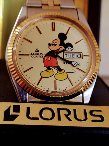 Relógio Lorus By Seiko Disney 1990 Impecável = Omega Tissot 