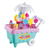 Juego Tienda Carrito Helados 19 Piezas Con