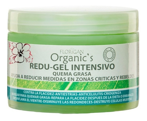 Redugel Intensivo Quema Grasa Linea Organics Florigan 350grs