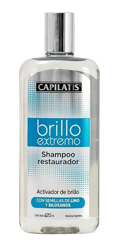 Shampoo Brillo Extremo Restaurador Lino Capilatis 420ml