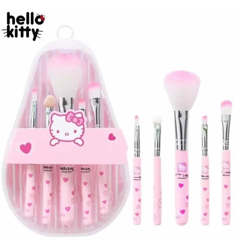 Set Pinceles Maquillaje Importados Hello Kitty