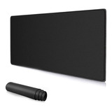 Mouse Pad Xl Gamer Oficina Antideslizante Negro 80x40 Cm 3mm