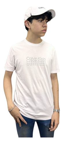 Playera Calvin Klein Manga Corta Para Hombre - Original