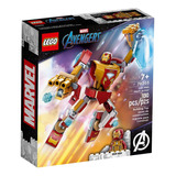 Lego Marvel Armadura Mecánica Iron Man Set Completo Cantidad De Piezas 130