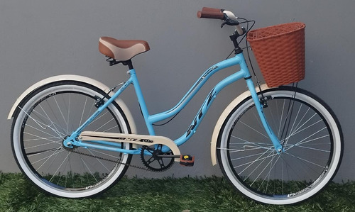 Bicicleta Aro 26 Ntz  Urbana Retro Vintage Com Cesta Pet 