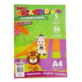 Papel Colorido Lumi Paper Escolar 5 Cores 50 Folhas A4 Eco