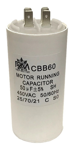 Capacitor 50 Mf 450v Para Equipos De Aire Acondicionado