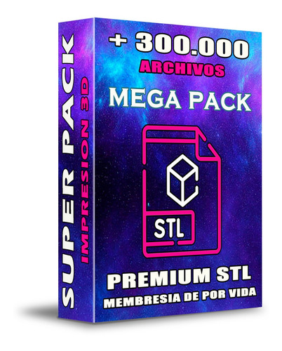 Stl Pack Actualizable, Stl Archivos Mega Pack Más De 300 Mil