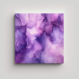 30x30cm Cuadro Abstracto Morado Para Habitación Flores